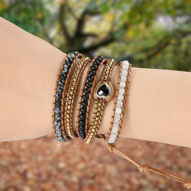 Patience Force Hematite Wrap Bracelet-Your Soul Place